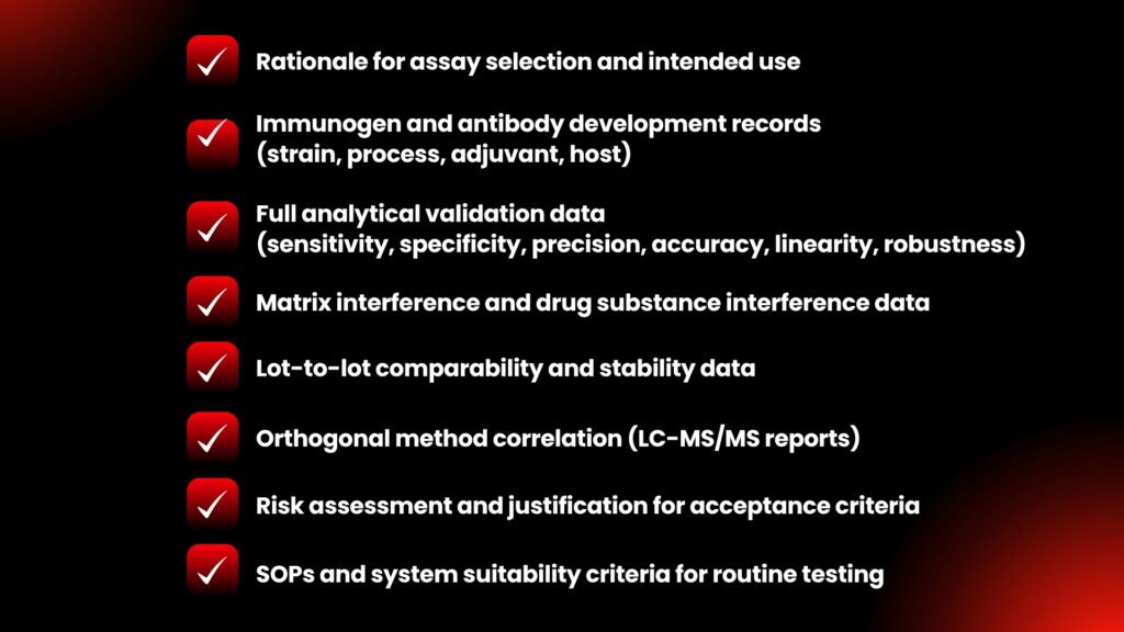 Practical checklist in a regulator-ready HCP dossier